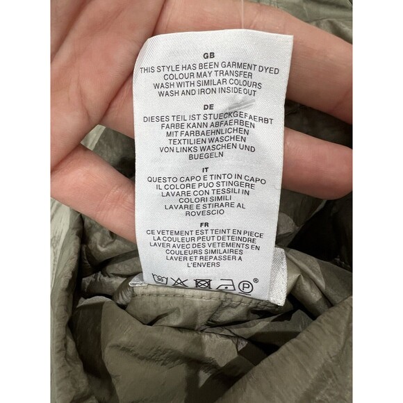 Closed Reversible Jacket Quilted Long‎ Sleeve | Metallic Green | Size Small - Picture 8 of 16